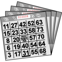 1 ON Gray Tint Paper Bingo Cards (500 ct)