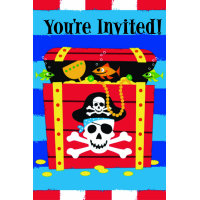 Pirate's Treasure Invitations (8 pack)