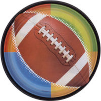 Championship Football Plates - 9" (8 ct)