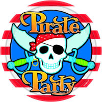 Pirate Party Plates - 9" (8 ct)
